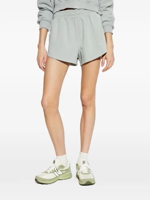 logo-tape curved-hem shorts by MOSCHINO