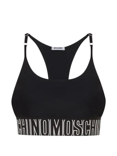 logo-underband racerback top by MOSCHINO
