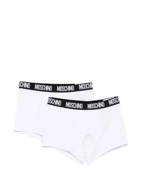 logo-waistband boxers (set of two) by MOSCHINO