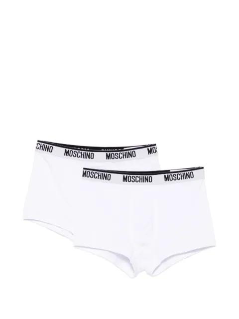 logo-waistband boxers (set of two) by MOSCHINO