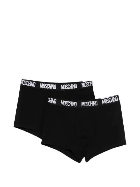 logo-waistband boxers (set of two) by MOSCHINO