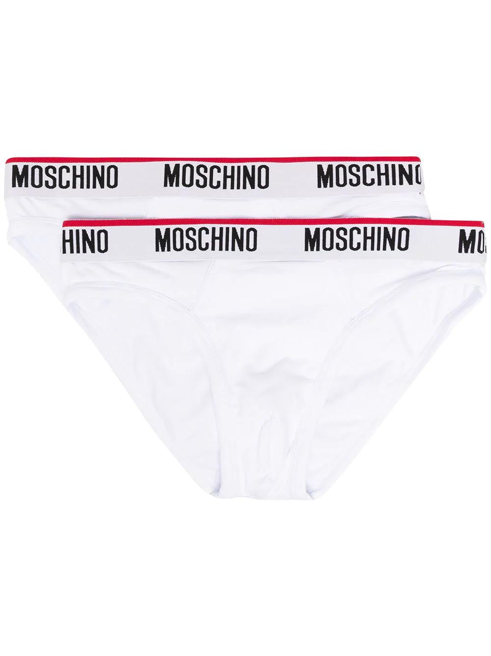 logo waistband briefs by MOSCHINO