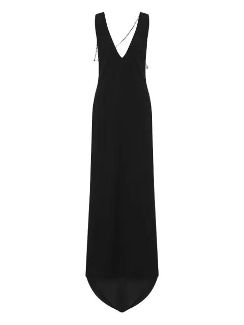 maxi chain-detail dress by MOSCHINO