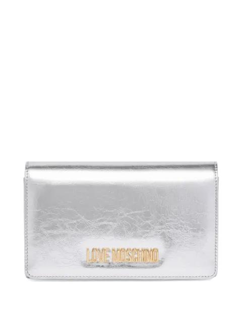 metallic-chain shoulder bag by MOSCHINO