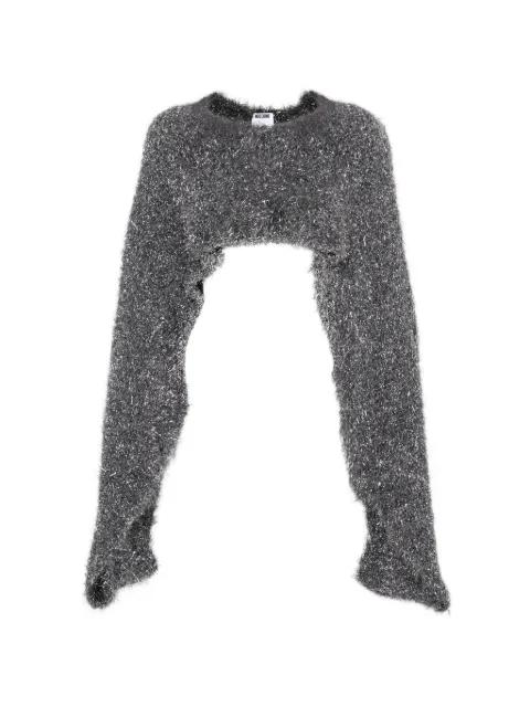 metallic crop top by MOSCHINO