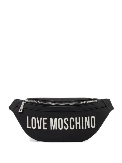 mini logo-lettering belt bag by MOSCHINO