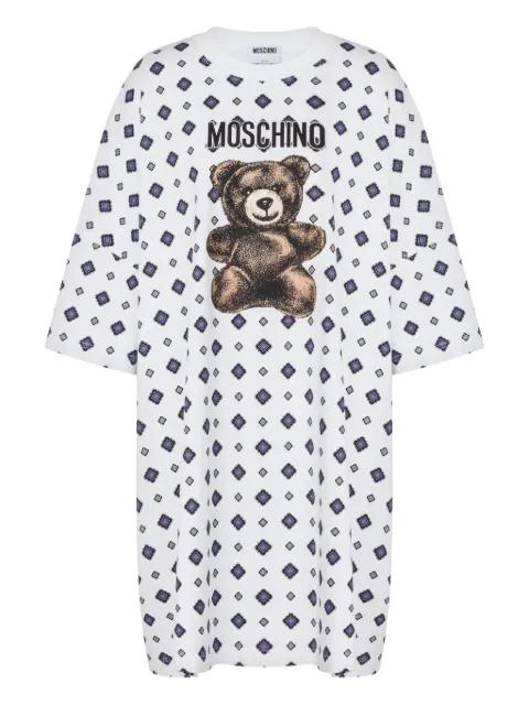 mini teddy-print dress by MOSCHINO