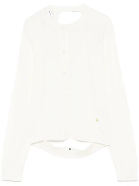 open-back cardigan by MOSCHINO