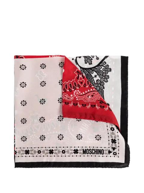 paisley floral scarf by MOSCHINO
