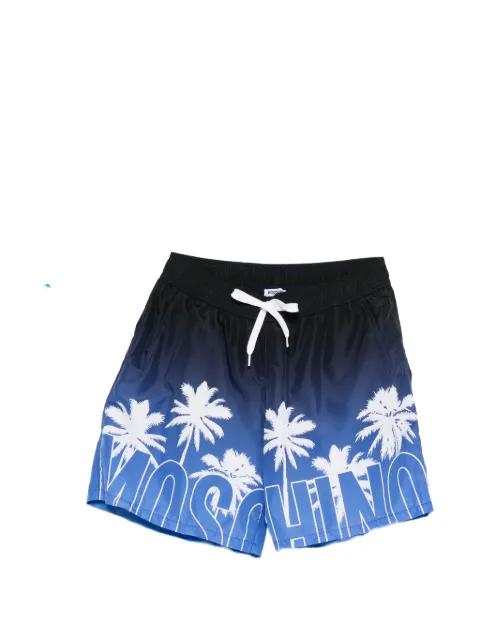 palm-tree print swim shorts by MOSCHINO