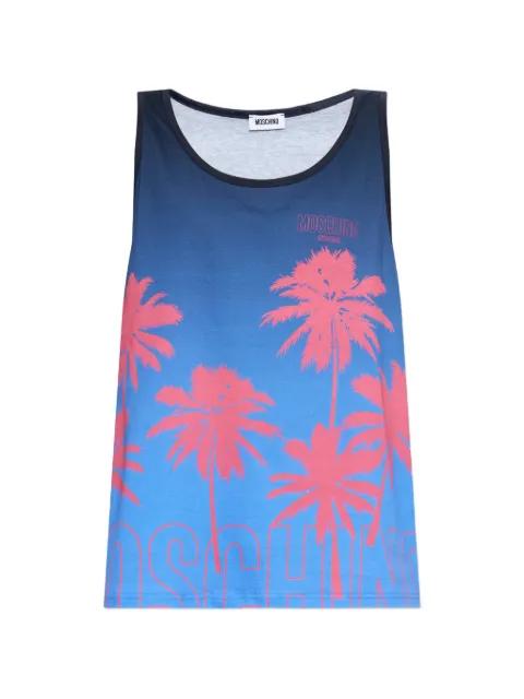 palm-tree-print tank top by MOSCHINO