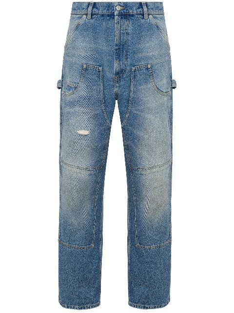 panelled jeans by MOSCHINO