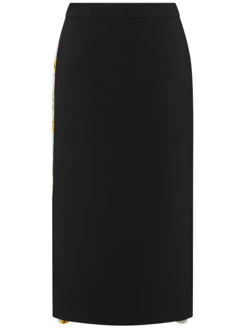 panelled midi skirt by MOSCHINO