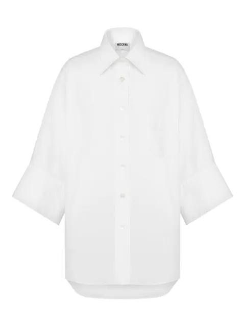 patch-pocket cotton shirt by MOSCHINO