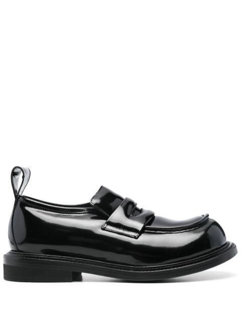 patent leather loafers by MOSCHINO