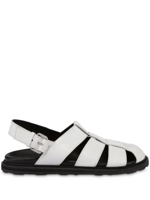 patent leather sandals by MOSCHINO