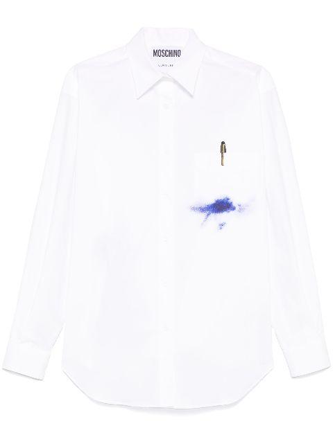 pen-print shirt by MOSCHINO