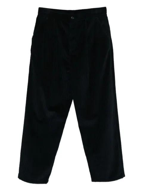 pleat-detail corduroy trousers by MOSCHINO