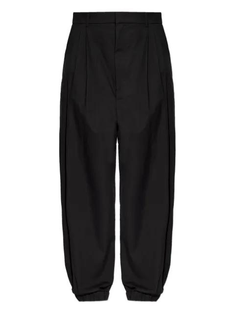 pleated cuff trousers by MOSCHINO
