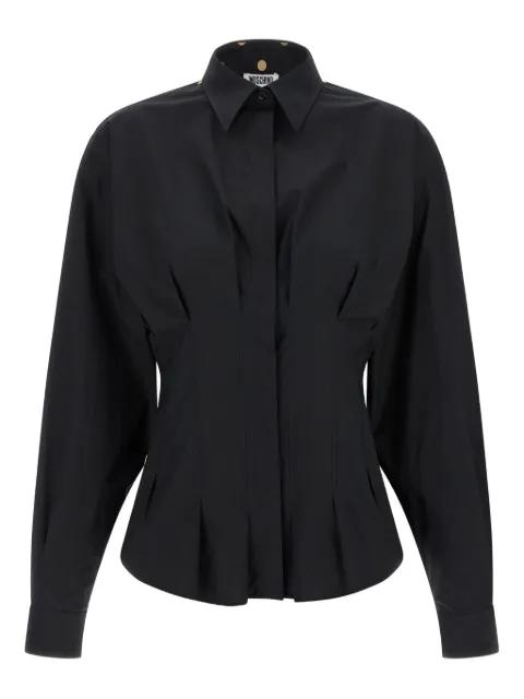 polka-dot pleated shirt by MOSCHINO