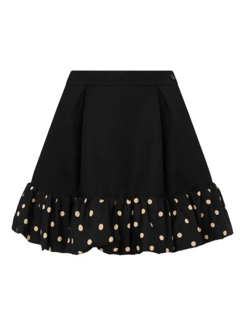 polka-dot ruffled mini skirt by MOSCHINO