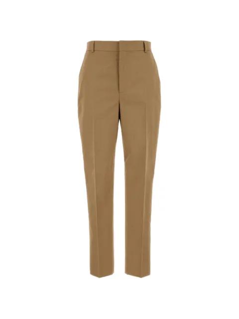 pressed-crease cotton trousers by MOSCHINO