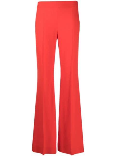 pressed-crease flared trousers by MOSCHINO