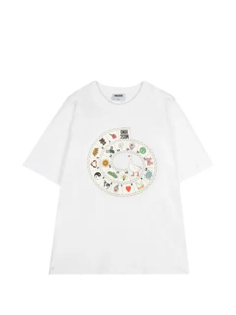 printed jersey T-shirt by MOSCHINO