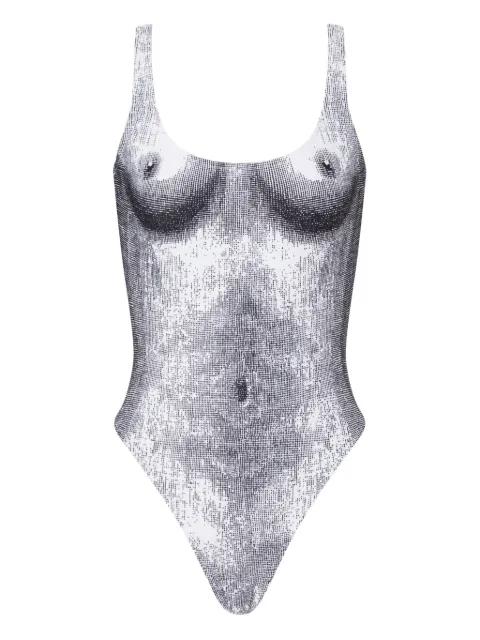 printed swimsuit by MOSCHINO