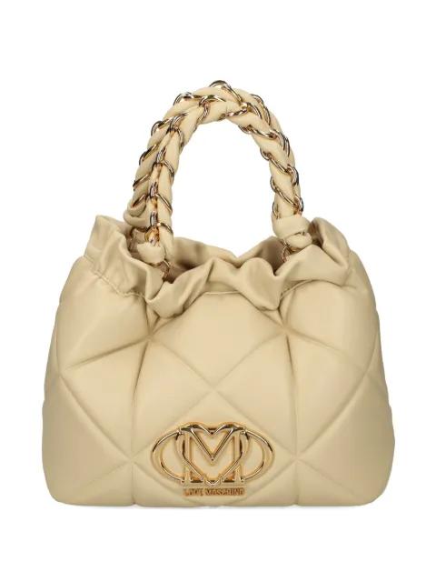 quilted bucket bag by MOSCHINO