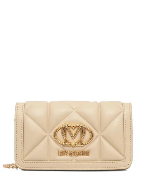 quilted chain mini bag by MOSCHINO