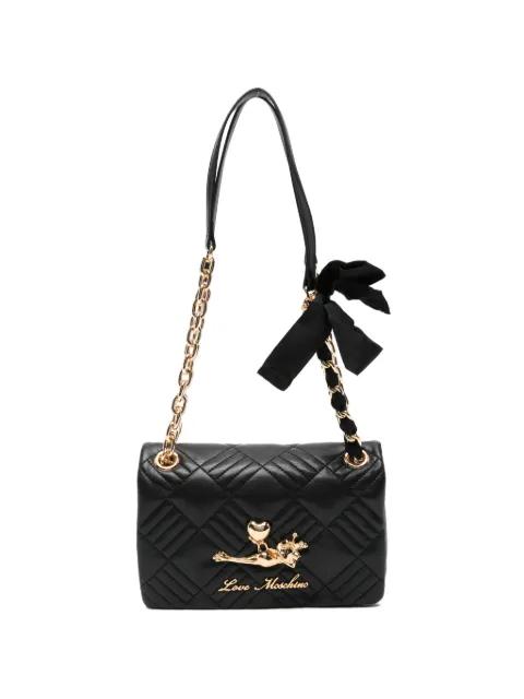 quilted chain shoulder bag by MOSCHINO