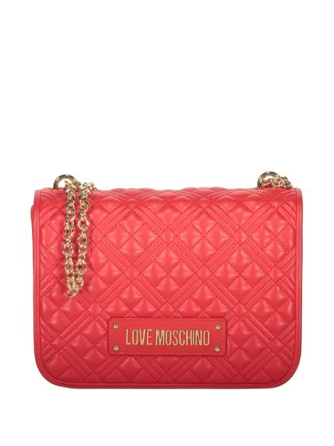quilted chain shoulder bag by MOSCHINO