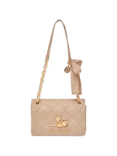quilted chain shoulder bag by MOSCHINO