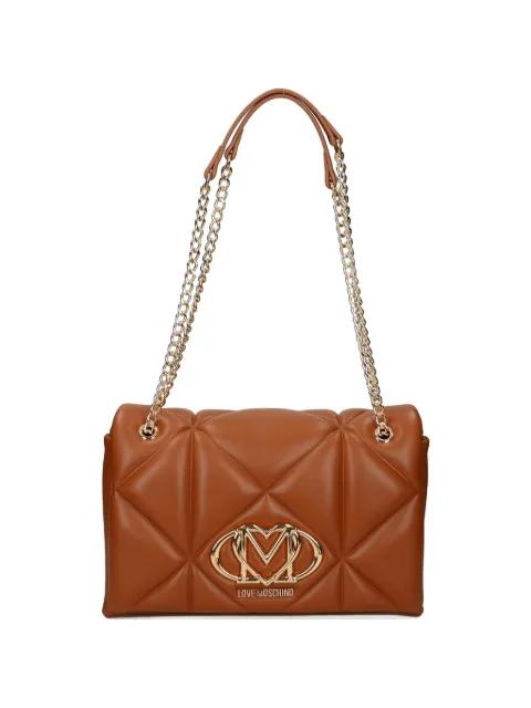 quilted chain-strap shoulder bag by MOSCHINO