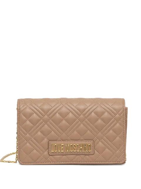quilted-design chain-strap shoulder bag by MOSCHINO