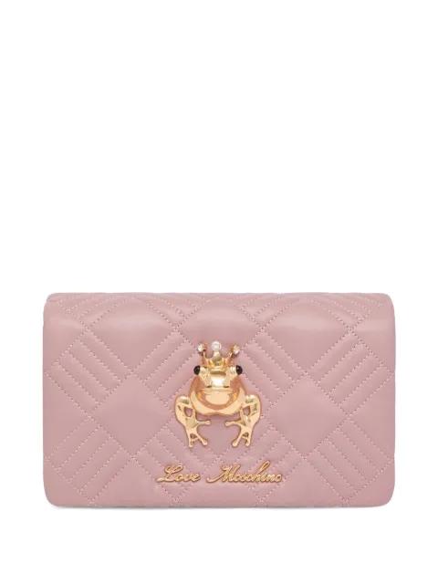 quilted embellished shoulder bag by MOSCHINO