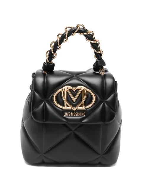 quilted logo backpack by MOSCHINO