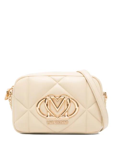 quilted logo crossbody bag by MOSCHINO