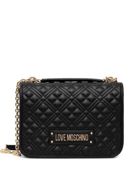 quilted logo crossbody bag by MOSCHINO