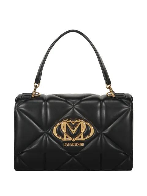 quilted logo tote bag by MOSCHINO