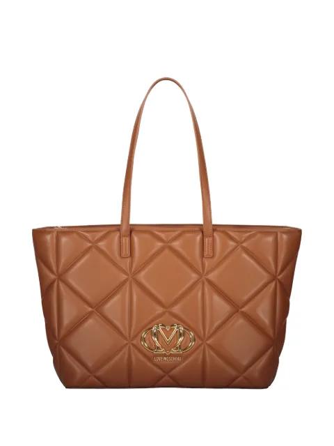 quilted-pattern tote bag by MOSCHINO