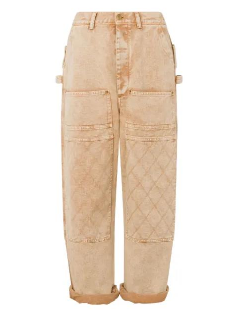 quilted pocket trousers by MOSCHINO