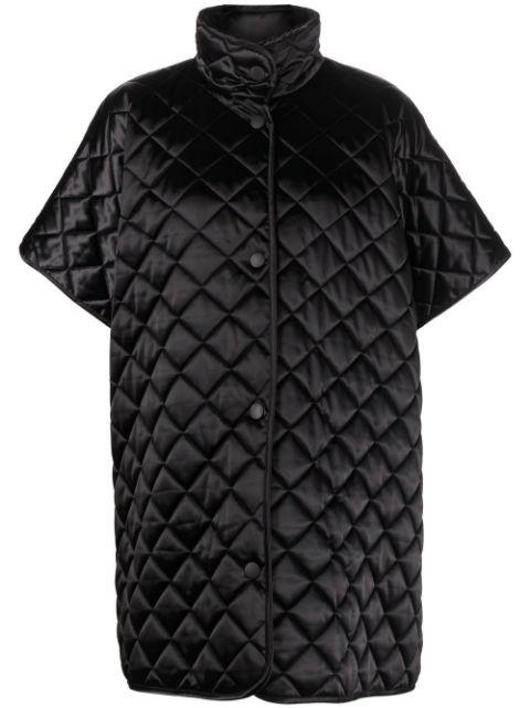 quilted short-sleeve coat by MOSCHINO