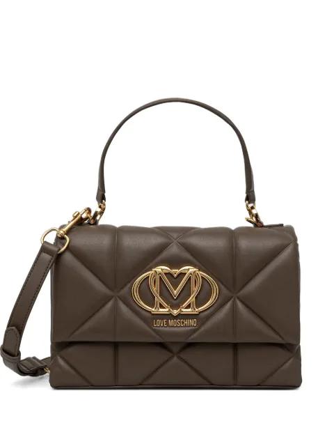 quilted top-handle tote bag by MOSCHINO