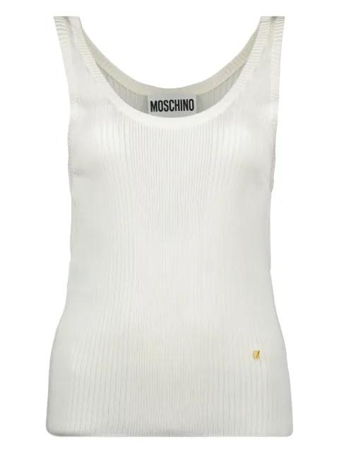 ribbed tank top by MOSCHINO