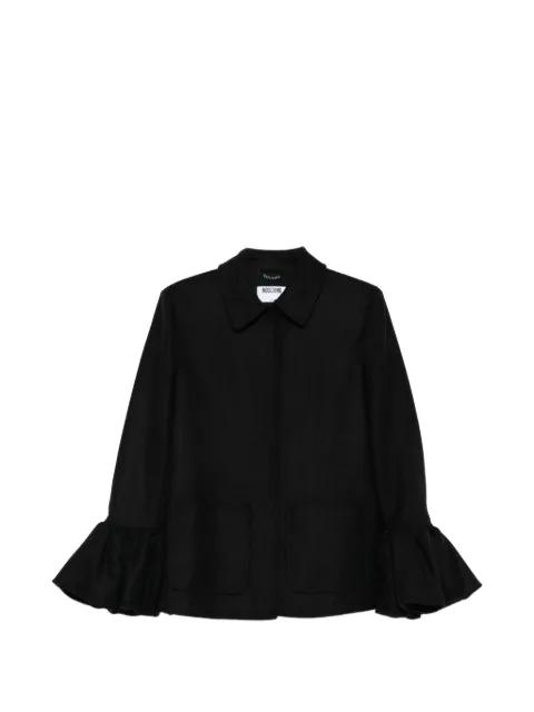ruffle-sleeve coat by MOSCHINO