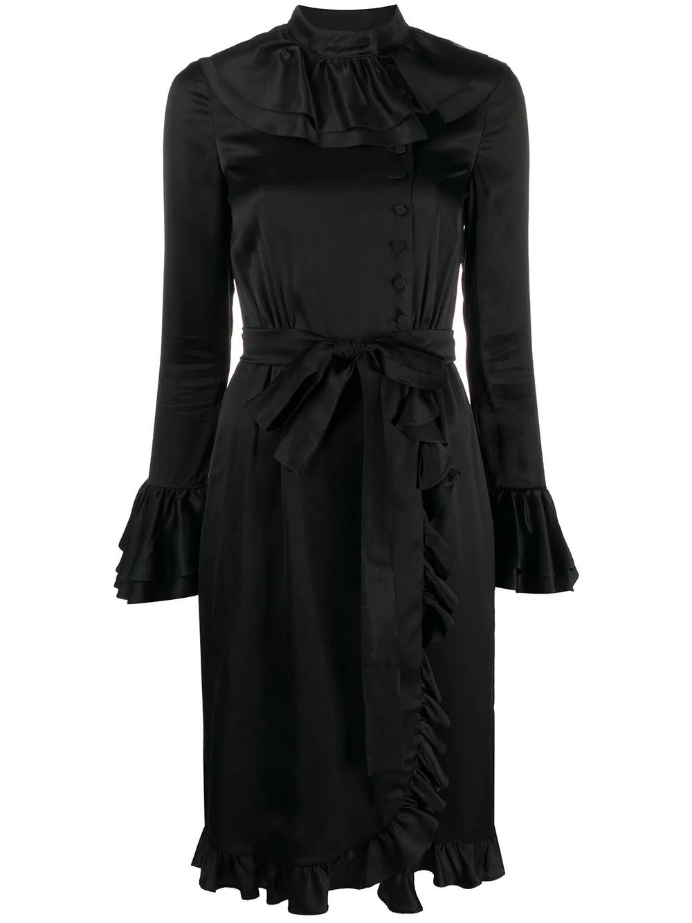 ruffled wrap dress by MOSCHINO
