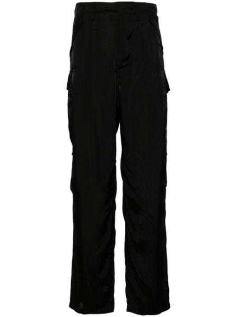 satin trousers by MOSCHINO