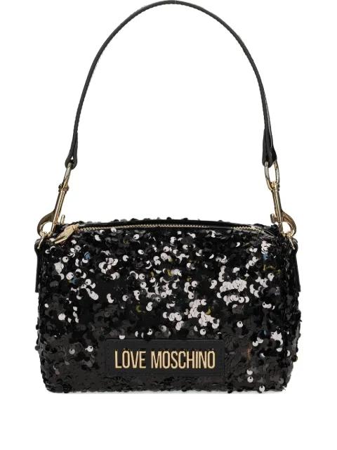 sequin satchel by MOSCHINO